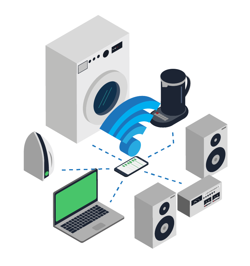 Electronics Networking Vector Image