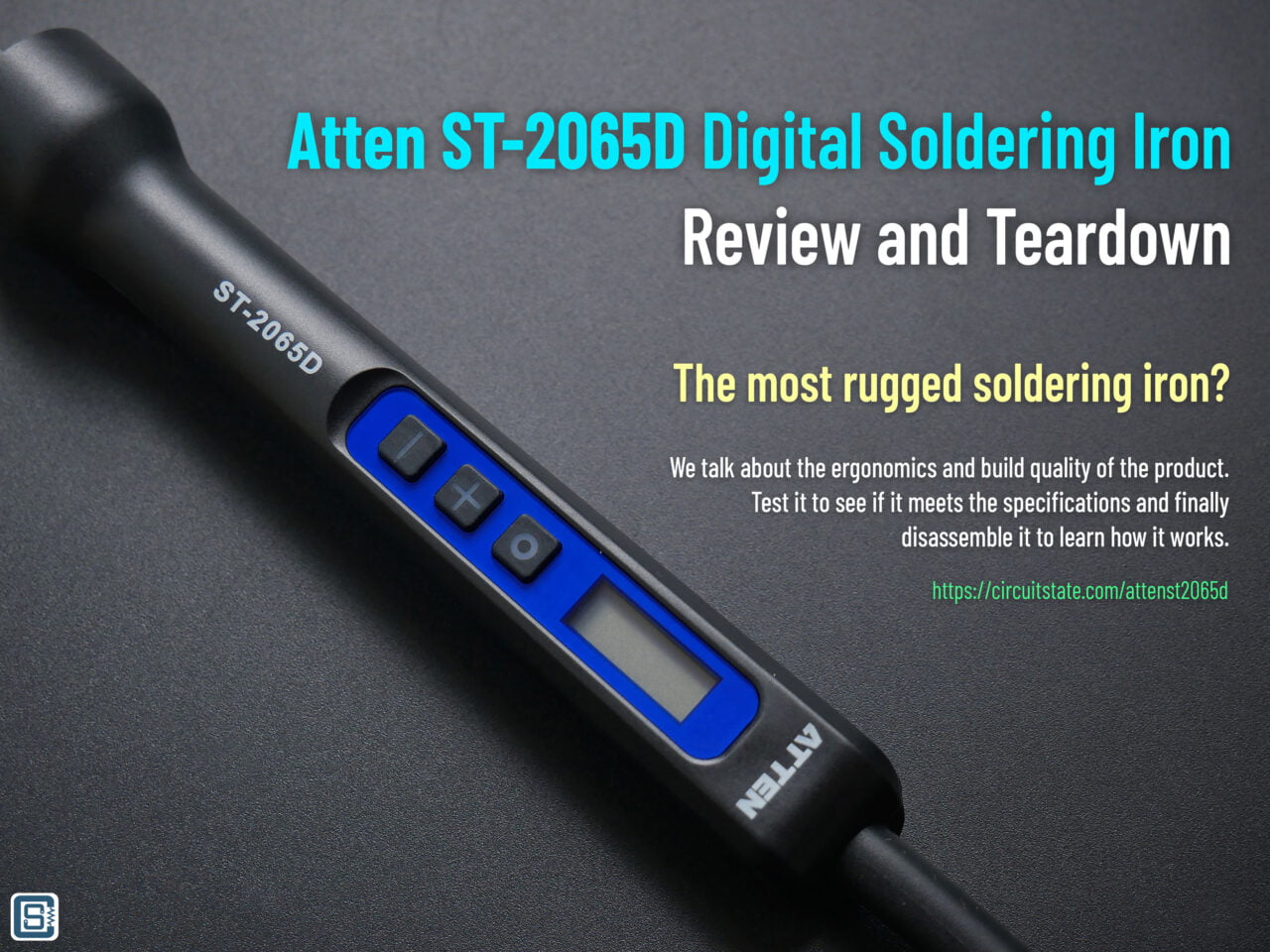 Saldatore ATTEN ST-2065D Con Display LCD: 65W Con Temperatura Regolabile (250-480°C)