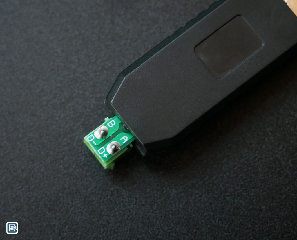 USB to RS485 Adapter Dongle PCB Connector Labels by CIRCUITSTATE Electronics