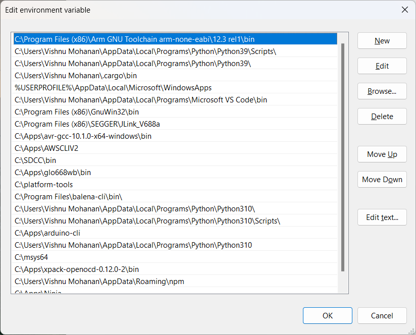 Debugging RP2040 Pico C/C++ SDK Projects using Raspberry Pi Debug Probe & VS Code 19 ARM-GCC Toolchain on Path Variable Windows 11 by CIRCUITSTATE Electronics