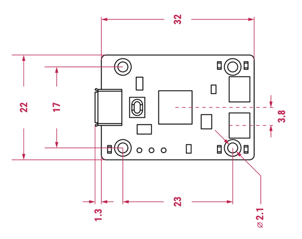 How to Debug RP2040 Arduino Projects Using Raspberry Pi Debug Probe & PlatformIO 22 Raspberry Pi RP2040 Official CMSIS-DAP Debug Probe Picoprobe Mechanical Drawing CIRCUITSTATE Electronics