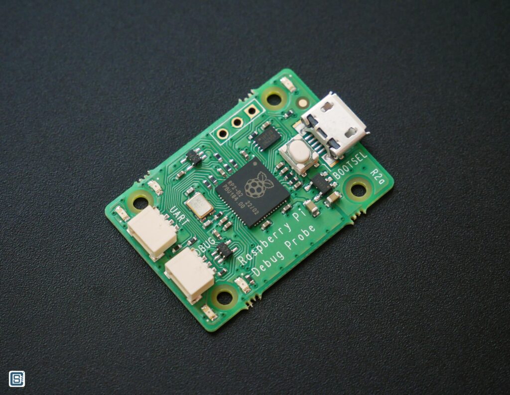 Raspberry Pi RP2040 Official CMSIS-DAP Debug Probe Picoprobe PCB Top View by CIRCUITSTATE Electronics