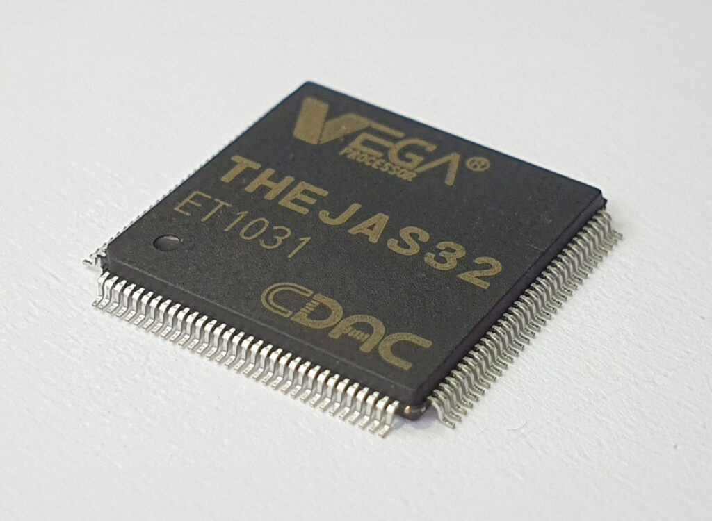 C-DAC VEGA THEJAS32 RISC-V SoC Microcontroller LQFP-128 IC Package by CIRCUITSTATE Electronics