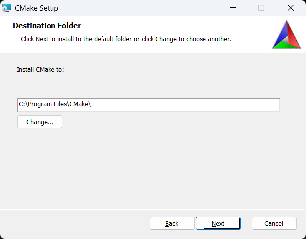 Creating C/C++ Projects for C-DAC Aries V3 THEJAS32 Microcontroller Board Using VEGA SDK 8 Installing CMake in Windows Computer Choose Installation Path CIRCUITSTATE Electronics