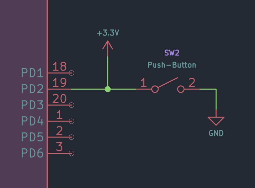 STM8S103F3P6 Microcontroller Push-Button with No Pull-Up Resistor Schematic by CIRCUITSTATE Electronics