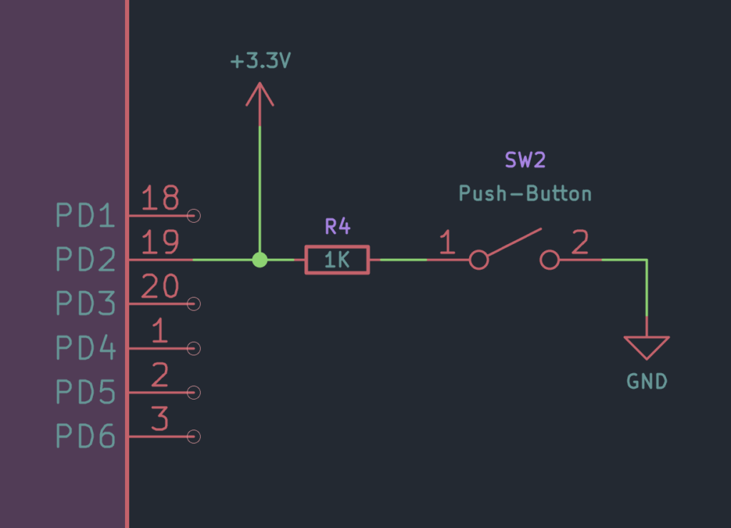 STM8S103F3P6 Microcontroller Push-Button with Series Resistor and Strong Pull-Up by CIRCUITSTATE Electronics