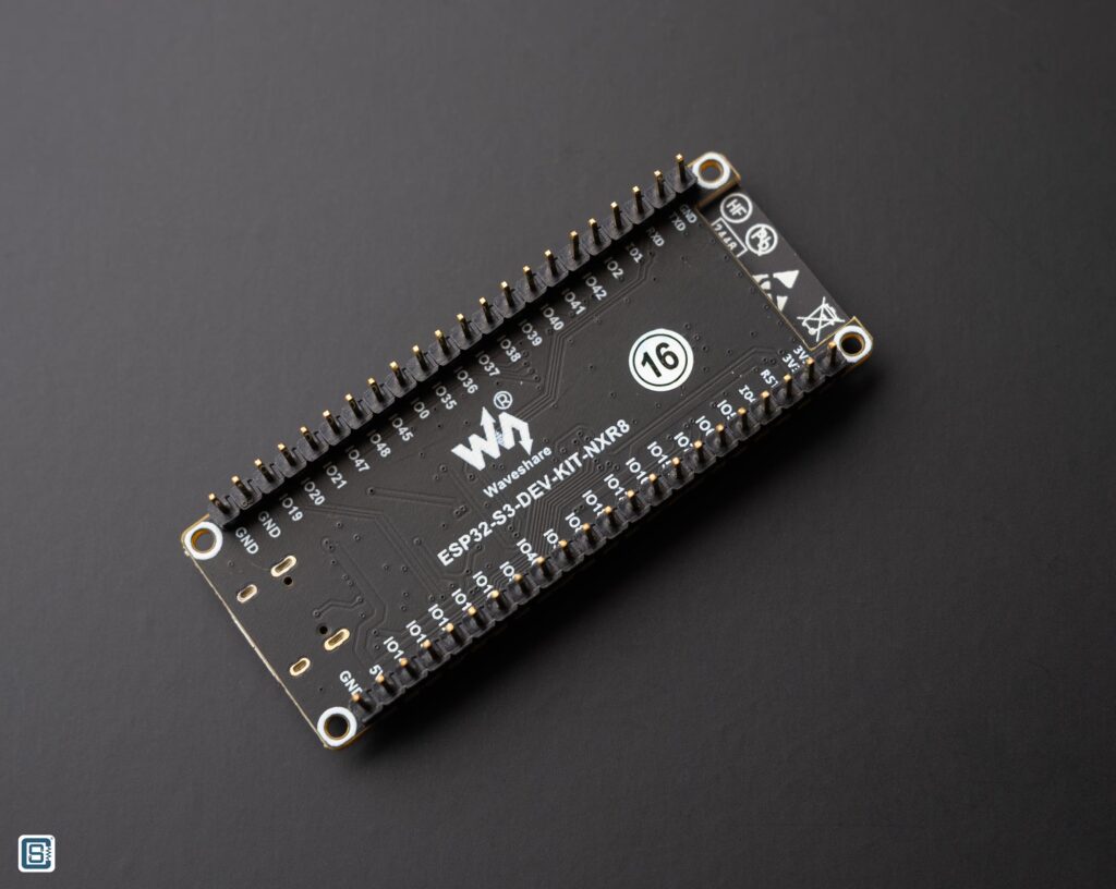 Waveshare ESP32-S3-DEV-KIT-NXR8 Board Bottom Side by CIRCUITSTATE Electronics