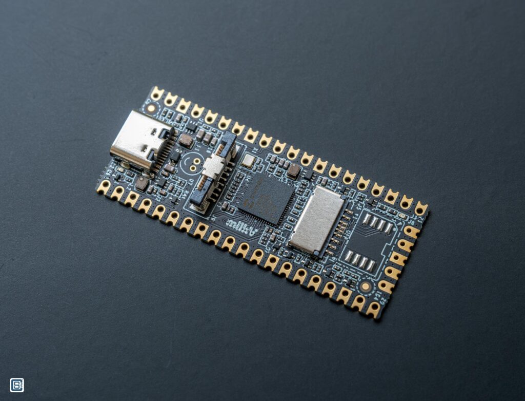Milk-V Duo 64M RISC-V Linux Development Board Top Iso View by CIRCUITSTATE Electronics