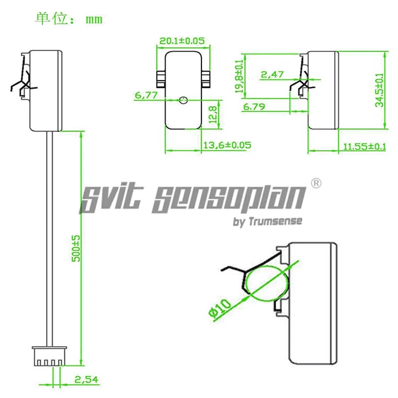 Interfacing DFRobot SEN0370 XKC-Y26A-V Capacitive Non-Contact Liquid Sensor with Arduino 10 DFRobot SEN0370 XKC-Y26A-V Capacitive Non-Contact Liquid Sensor Mechanical Drawing by CIRCUITSTATE Electronics
