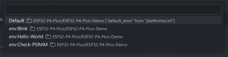 Getting Started with Waveshare ESP32-P4-Pico Microcontroller Development Board 24 ESP32-P4-Pico-Demo Example Code List in VS-Code CIRCUITSTATE Electronics