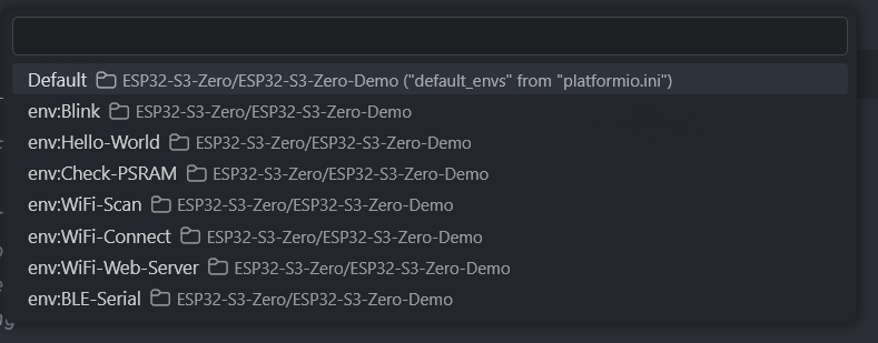 Getting Started with Waveshare ESP32-S3-Zero Wi-Fi & Bluetooth Development Board 25 Waveshare ESP32-S3-Zero PlatformIO example programs in VS-Code by CIRCUITSTATE Electronics